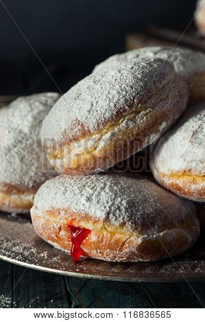 Homemade Sugary Paczki Donut