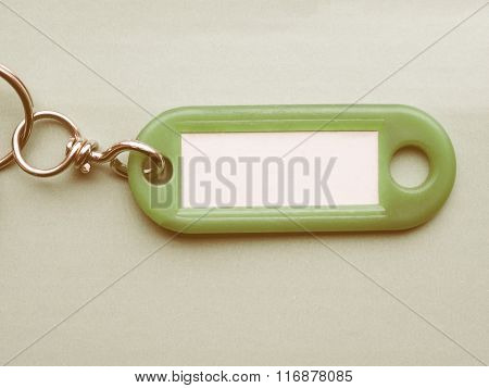 Green Keyring Vintage