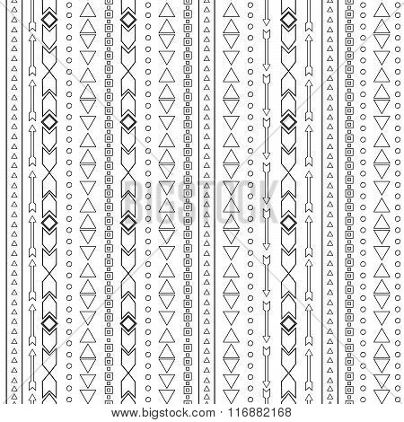 Boho stripes background.
