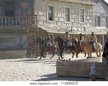 Horse Rider On Film Set