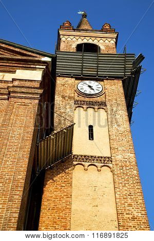 Rose Window  Italy  Lombardy     In  The Parabiago    Tower   Tile