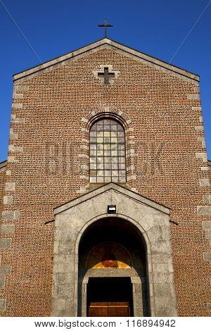 Italy  Lombardy    In  The Turbigo  Old      Closed Brick Tower Wall