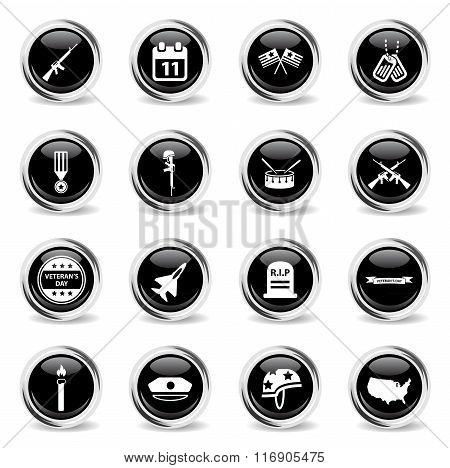 Veterans day simply icons
