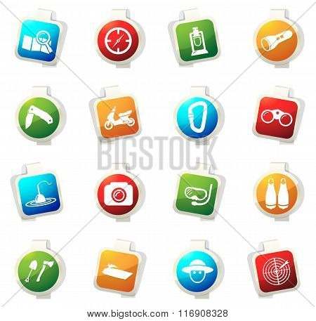 Active recreation icons