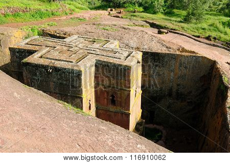 Orthodox Churches Carve In Solid Rock In Lalibela