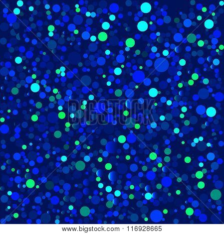 starry sky, colorful circles