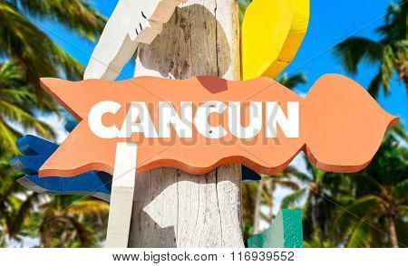 Cancun Welcome Sign