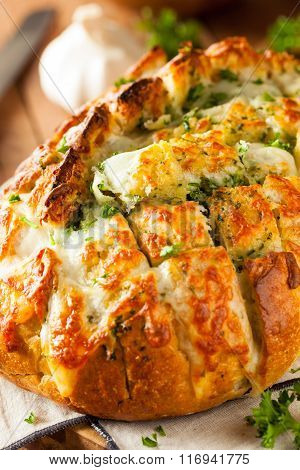Homemade Cheesy Pull Apart Bread