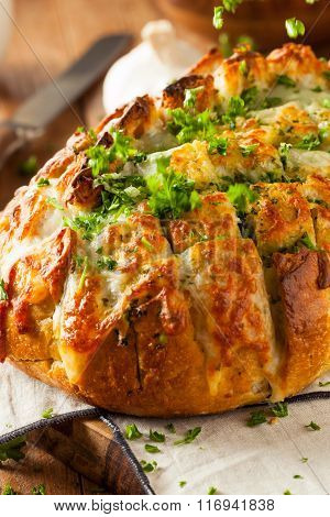 Homemade Cheesy Pull Apart Bread