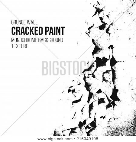 Cracked Paint Grunge Wall Texture.