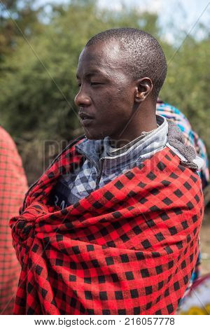 Young Man Of Masai Village, Kenia