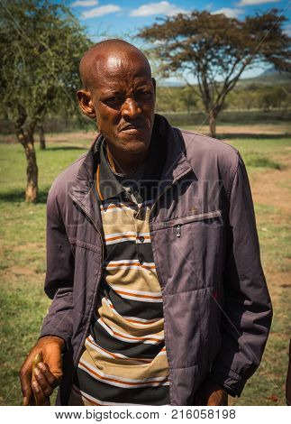 Young Man Of Masai Village, Kenia