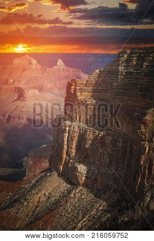 Amazing Sunrise Image Of The Grand Canyon