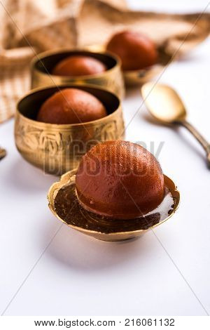Gulab jamun /gulaab jamun is a milk-solid-based Indian sweet made in festival or wedding party