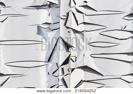 Background of rusty metal with irradiated paint