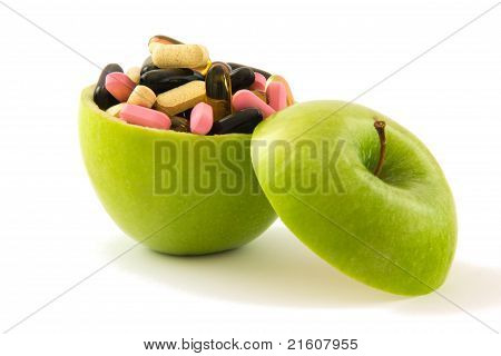 Apple With Pills