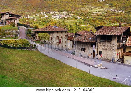 Tenno Village in Trento, Italy, Europe