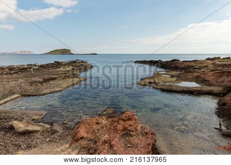 The Coast Of Des Canar In Ibiza, Balearic Islands