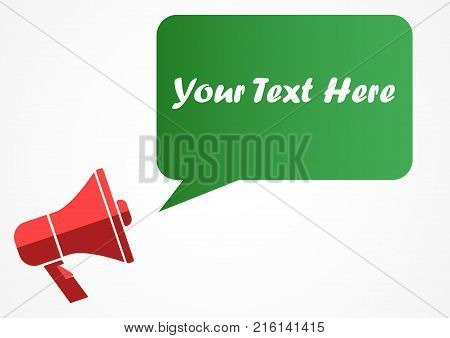 Megaphone promotion advertise for sale banner offer