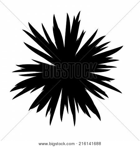 Black and White Flowers Silhouette, Spring and Valentines Day, Abstract Imprints Silhouettes of Meadow Chamomiles Artwork for Textiles, Fabrics