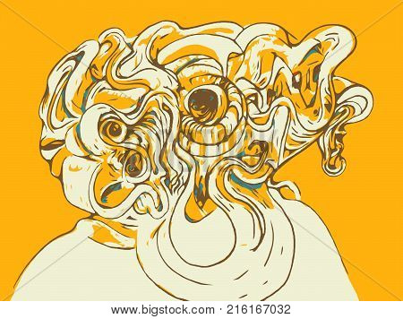 A picture of a surreal image abstract