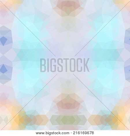 Abstract mosaic pattern. Triangle geometric. Design elements. Vector illustration. gentle winter colors Pink, blue, violet colors. view from the winter window. pastel colors