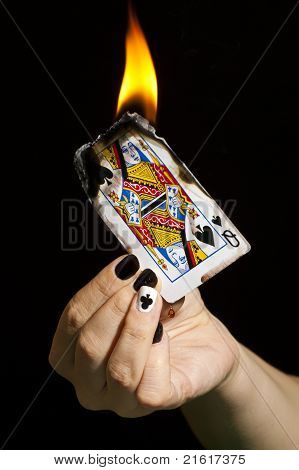 Burning The Queen Of Spades.