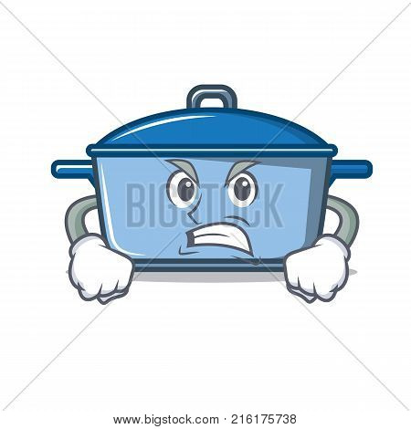 Angry kitchen character cartoon style vector illustration