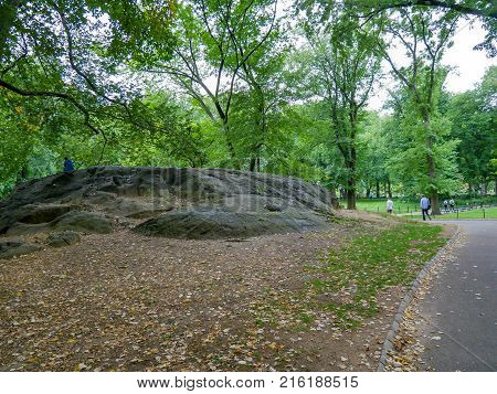  Central Park view in Manhattan New York City USA