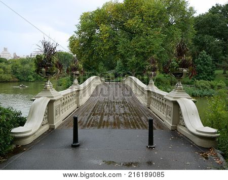  Bow Bridge in Autumn Central Park New York City