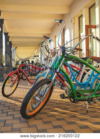 Modern bicycles are a convenient way of productive leisure and comfortable transport.