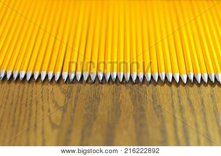 Toy Cars Red And Yellow On A Wooden Background