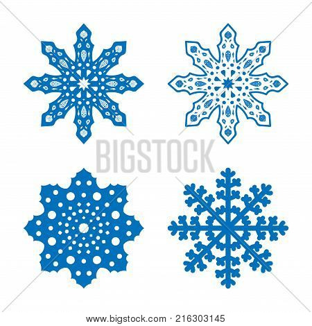 Snowflakes Vector Set