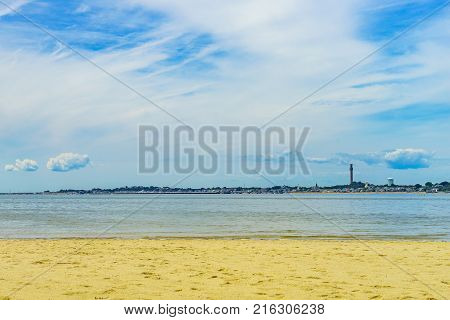 the beach on a clear summer day in Provincetown, Cape Cod, Massachusetts USA