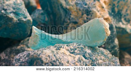 natural background - pile of semi precious jewelery stones closeup. best for craftsmanship, interior design, gift
