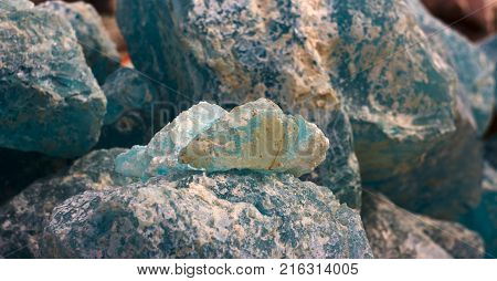 natural background - pile of semi precious jewelery stones closeup. best for craftsmanship, interior design, gift