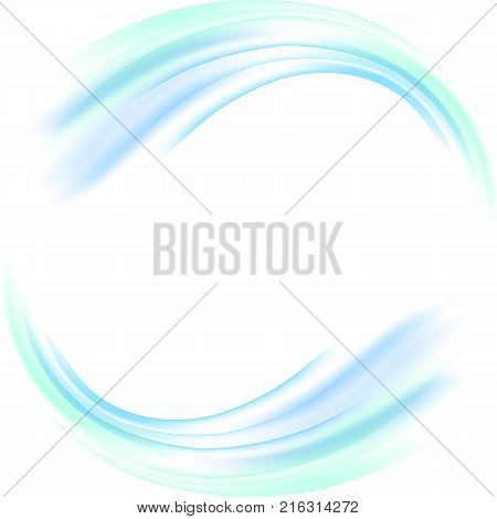 Vector background with wave motion in a circle