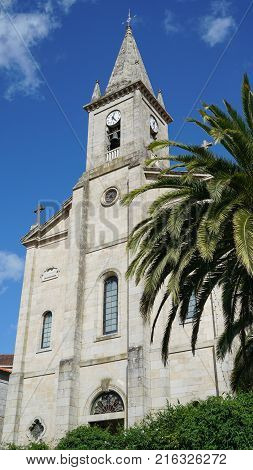 Church of Caldas de Reis on the Camino de Santiago trail, Galicia, Spain