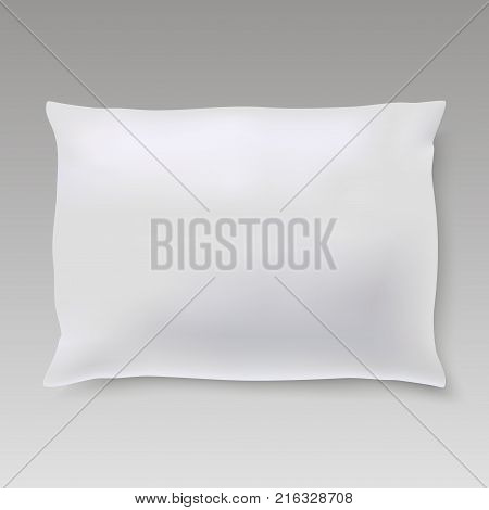 Blank of square pillow for your design. mock up pillow. Vector.