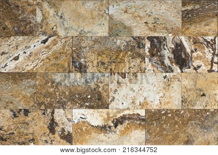 perla classic travertine texture background close up