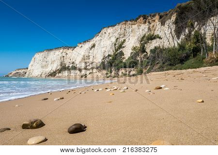Beach of Eraclea Minoa in Sicily Italy