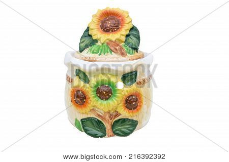 Souvenir box for storing various trifles "Sunflower"