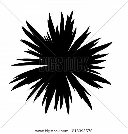 Black and White Flowers Silhouette, Spring and Valentines Day, Abstract Imprints Silhouettes of Meadow Chamomiles Artwork for Textiles, Fabrics