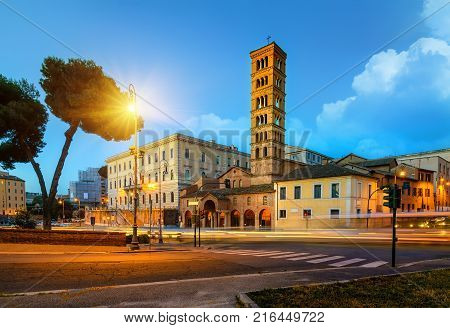 Church of santa maria in cosmedin in rome italy