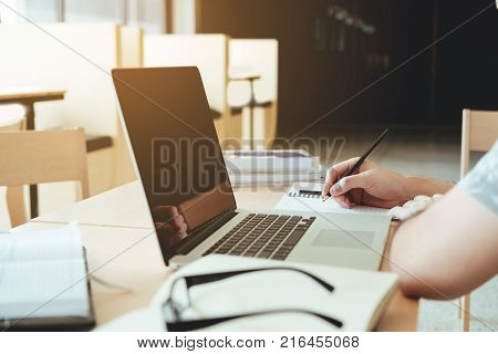 Man Typing Phone Message On Social Network
