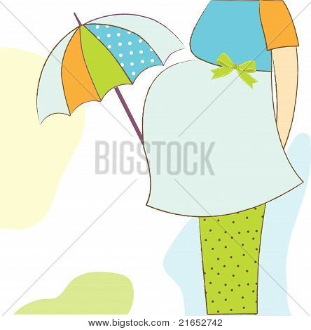 Nowy baby shower zaproszenia z ciąży przyszła mama