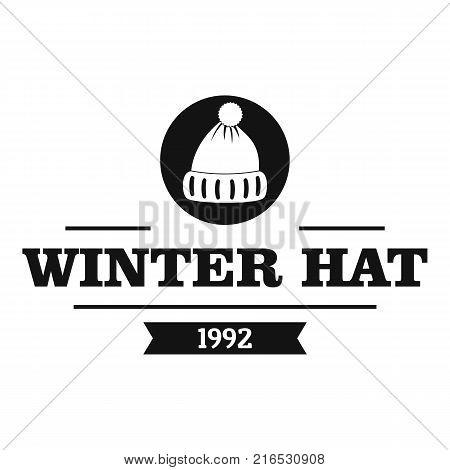 Winter hat logo. Simple illustration of winter hat vector logo for web