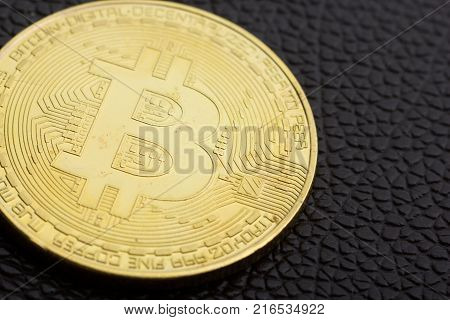 golden bitcoin coin. cryptocurrency. New virtual money