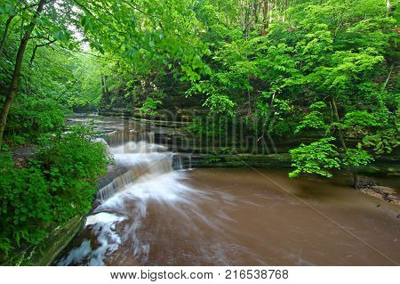 Giants Bathtub at Matthiessen State Park in central illinois