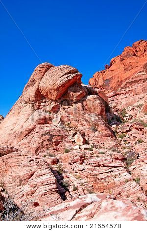 Vista de Red Rock Canyon en el desierto de Mojave.